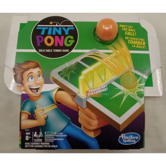 Tiny Pong Hasbro Miniature Ping Pong – Electronic Table Tennis Game Toy - Picture 1 of 12